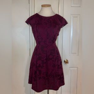 Maroon embroidery dress xl